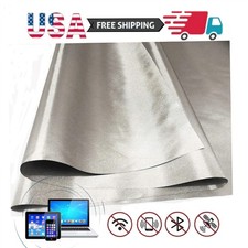 Soft Metallic Copper RFID EMI EMF Blocking Fabric Anti-Radiation Faraday Cloth