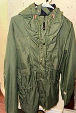 Helly Hansen Mens Green Hooded Rain Jacket, Z...
