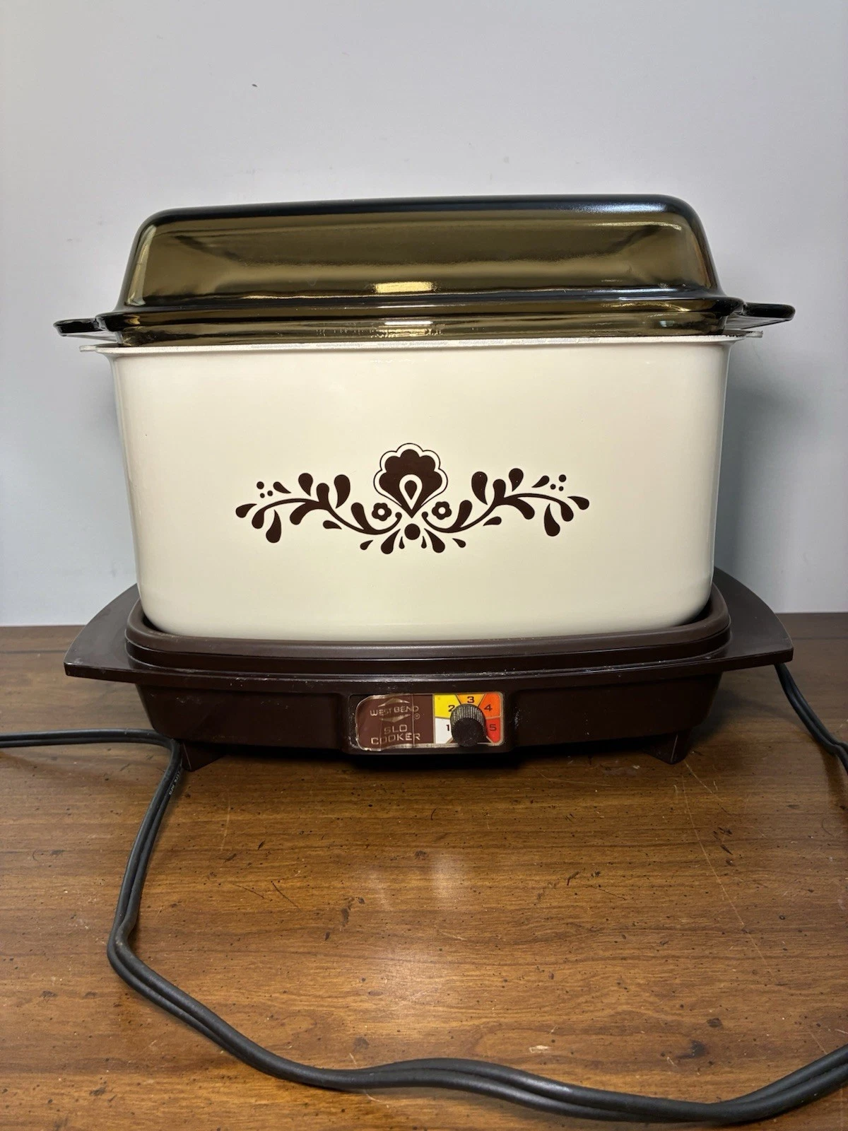 Vintage West Bend 6 Qt Multi-Purpose Cooker Country Forge With Lid Tested