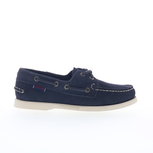 Sebago Portland Flesh Out Womens Blue Suede Loafers & Slip Ons Boat Shoes 7 Sebago Portland Flesh Out Womens Blue Suede Loafers & Slip Ons Boat Shoes 7
