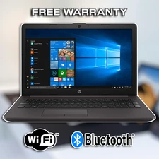 HP 255 G7 15.6" Windows 10 Laptop with AC Adapter (AMD A4 CPU / 128GB SSD)