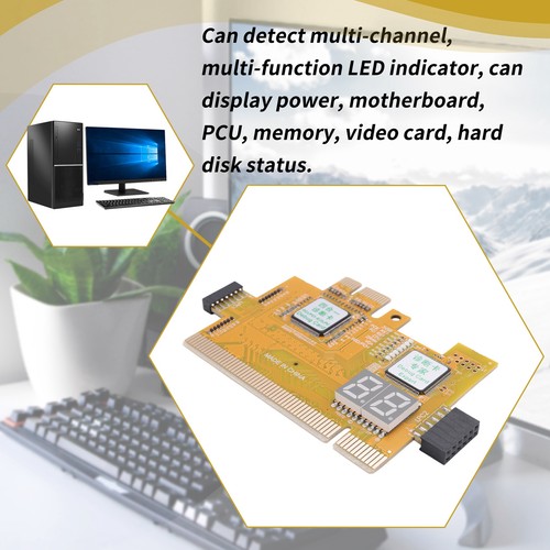 Detect Tool PCI-E LPC Multi Use Diagnostic Card Laptop Desktop Test1666 - Afbeelding 5 van 9