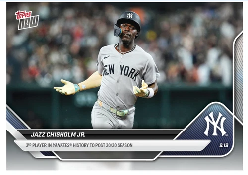 Jazz Chisholm Jr. 30/30 Season 2025 MLB Topps NOW Card 731