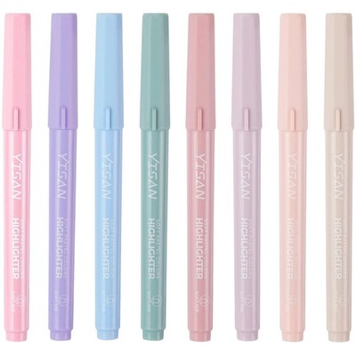 Pastell Textmarker Set mit 8 leuchtenden Farben   Ideal für kreative Projekte