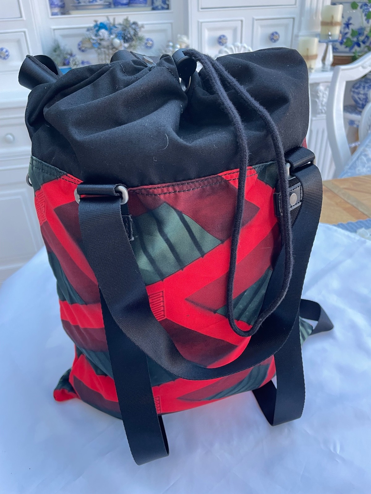 Kipling Livelight Red Patterned Back Pack Shoulde… - image 6