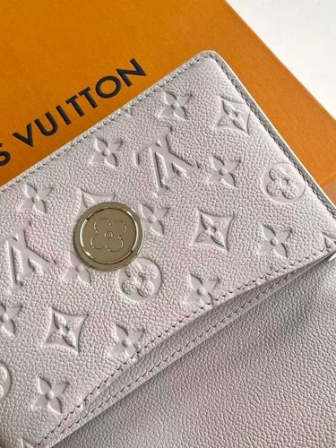 LLouisV M13569 Monogram Empreinte Rosy Chain Wallet Gray Silver Hardware  image 6