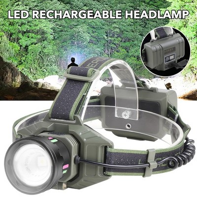 300000LM Super Hell AKKU stirnlampe USB Scheinwerfer Kopflampe LED Taschenlampe