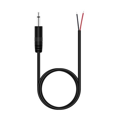 3FT 3.5mm 1/8'' to Speaker Wire TS Mono Male Plug to Bare Wire Pigtail 3.5mm J...