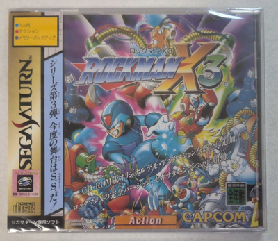 Mega Man X3 Rockman X3 Sega Saturn Capcom New Sealed NIB NTSC-J