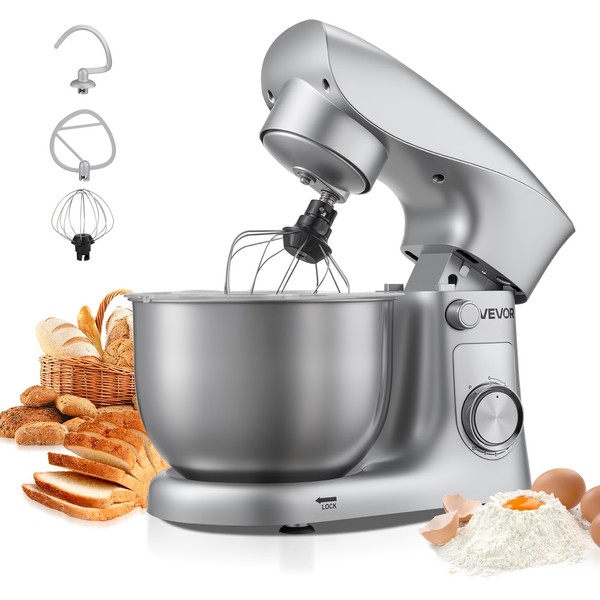 Vevor KüChenmaschine Knetmaschine 4,2L Teigmixer 1500W Teigmaschine Standmixer-image
