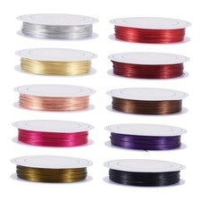 Pandahall 10Rolls Gauge 22 Copper Wire Jewelry Beading Craft Wrapping Making