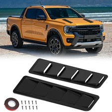 For Ford Ranger Lariat Hood Vent Scoop Louver Scoop Cover Air Flow Intake Glossy