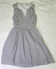 Old Navy Womens XS Blue/White Sleeveless Striped Sundress Summer Coastal Casual