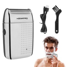 Powerful Electric Shaver Rechargeable Beard Trimmer for Men Grooming Shaving Kit