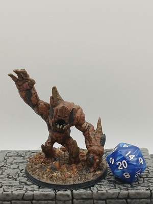 Earth Elemental Hand Painted RPG Dungeons And Dragons EC3D