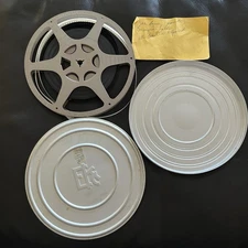 Vintage Kodak 8mm 196O Home Movies Reel EK Aluminum Film Cases 7" Family Vacatio
