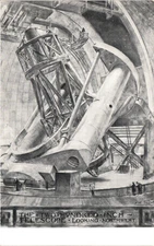 Artist Rendering of the 200 Inch Hale Telescope Palomar Observatory CA Postcard