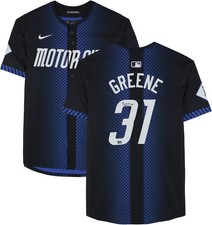 Riley Greene Detroit Tigers Autographed Nike Black City Connect Limited Jersey