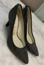 Anne Klein Pointed Toe Heels - Snake Pattern Leather Size 6 Excellent Condition