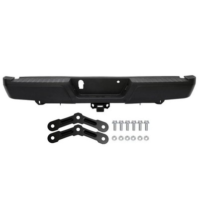 2015-2020 Ford F-150 Rear Step Bumper w/ Tow Hitch No Sensor Holes FO1103186