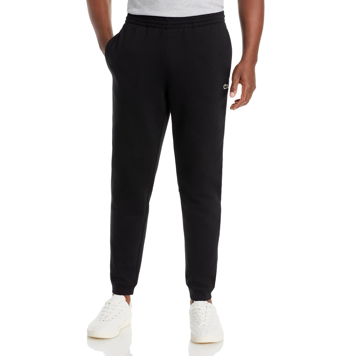 Lacoste Classic Tracksuit Joggers Men's 5/L Black Tapered Leg Trousers GBO2568