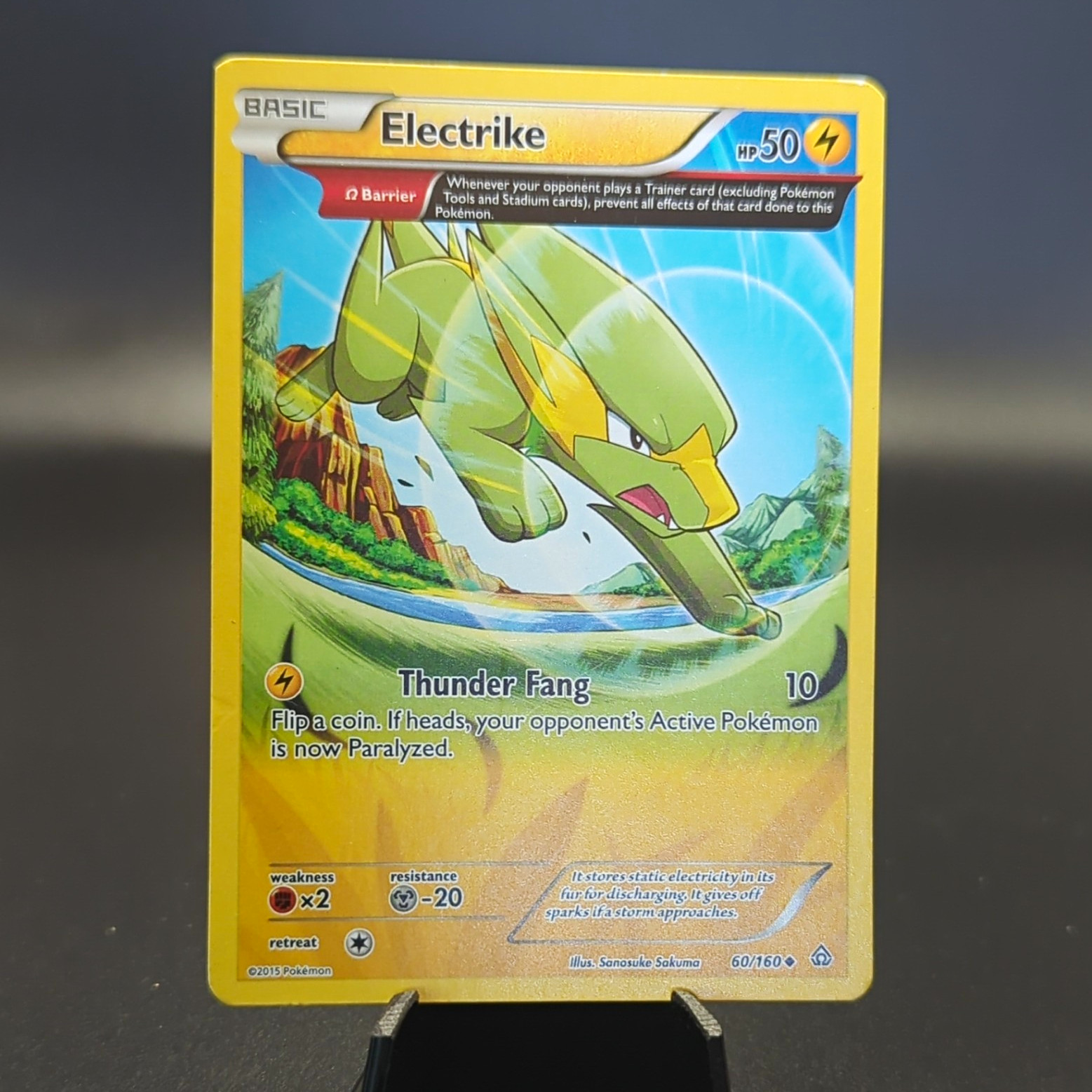 Pokémon TCG Electrike 60/160 XY Primal Clash Ω Barrier Common Regular Eng 2015