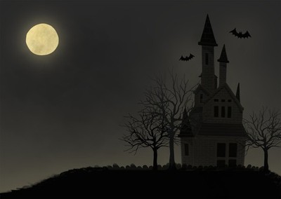 Haunted Night Wall Art Poster - Spooky Halloween Decor Premium Quality