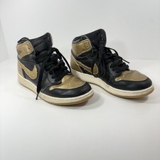 Nike Air Jordan 1 Retro High OG GS Youth 6 Y FD1437-071 Black/Metallic Gold