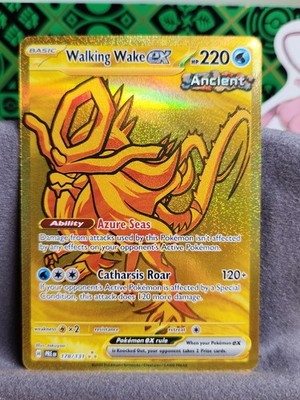Pokémon TCG Walking Wake EX 178/131 Prismatic Evolutions Gold Card