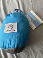 OuterEQ Double Camping Hammock 19 Oz Packable 400lbs Backpacking 10’6 X 6’6 NWT