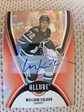 William Eklund 2025-26 Upper Deck Allure San Jose Sharks Red Rainbow Auto