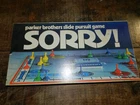 Sorry! Board Game 1972 Parker Brothers #390 Complete Vintage Family