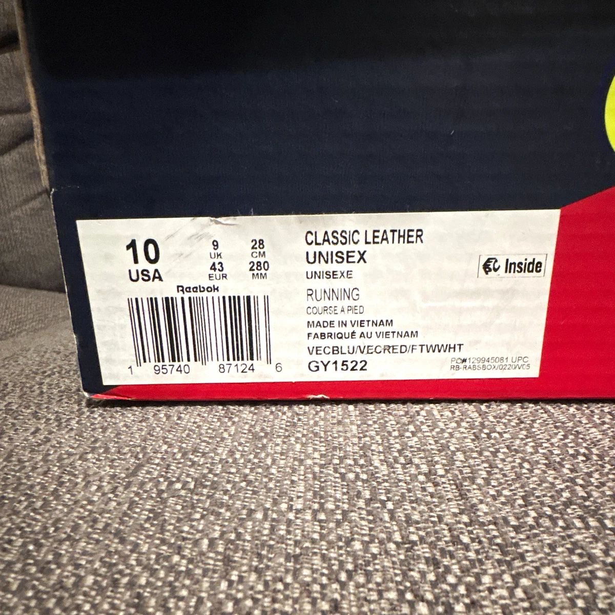 Reebok Classic Leather Make It Yours - Vector Blue Red for Sale