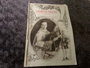 1925 Cinema Du Theatre Playbill Monsieur  Beaucaire Rudolph Valentino Paramount