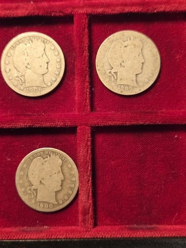 Barber Quarters $0.75 FV