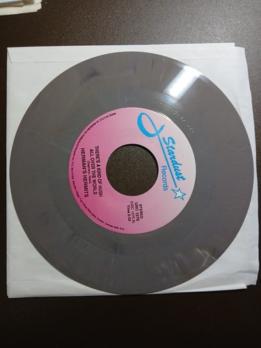 HERMAN'S HERMITS There's A Kind of Hush / No Milk Today MARBLED Vinyl 45 Record - Picture 5 of 9