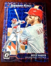 2021 Donruss Optic Diamond Kings Blue Velocity Prizm /99 Bryce Harper #18 
