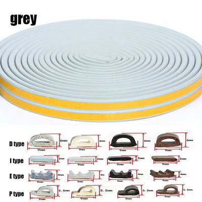 5M/10M Window Weather Strip DIEP Self-Adhesive Acoustic Rubber Foam Seal Strip T