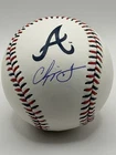 Chipper Jones Signed Atlanta Braves Logo Baseball Fanatics Autographed MLB COA