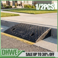 2PCS Heavy Duty Ramp Kerb Ramps Driveway Car Vehicle Threshold Ramp Curb Tool