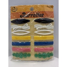 VINTAGE NEW 1975 Goody 6514 Snap-Tight Barrettes Multi-Colored