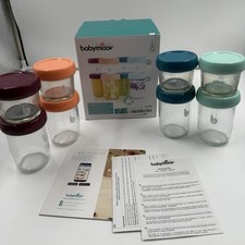 Glass Baby Food Storage Jars - 8 Packs, Freezer Dishwasher Safe