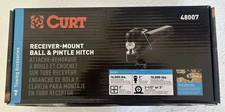 Curt 48007 Receiver Mount 2" Trailer Ball with Pintle Hook 10,000 LB GTW