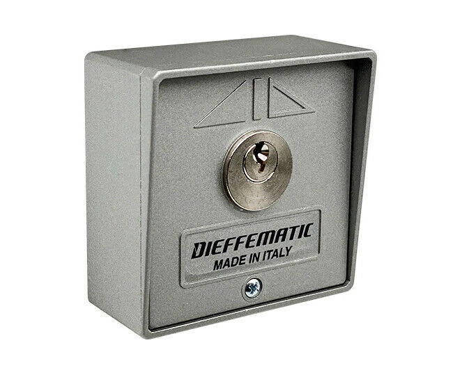 DIEFFEMATIC SELETTORE A CHIAVE DA ESTERNO METALLO PARETE MURO CANCELLO AUTOMATICO ELETTRICO