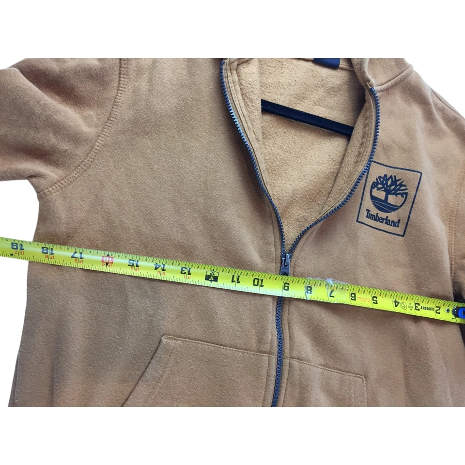 Chaqueta Timberland Big Boys Grande 14-16 Marrón Cremallera Completa Manga Larga Mezcla de Algodón Foto 4 de 4