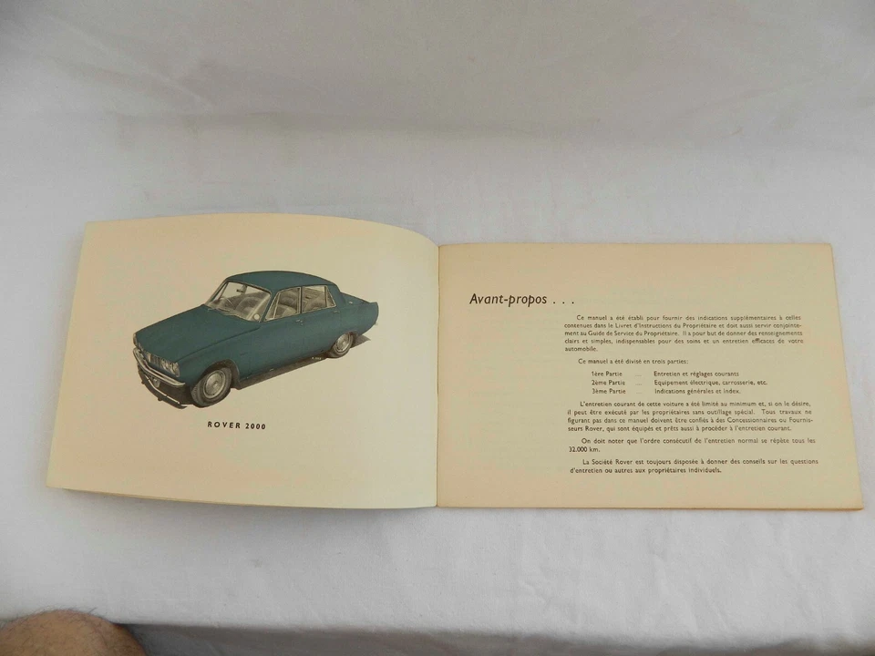ROVER 2000 1964 Set Libretti Manutenzione, Servizio, Distributori Auto Epoca - Immagine 4 di 4