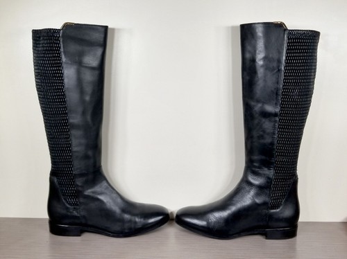 Cole Haan Rockland Tall Boot, Black Leather, Womens Size 8 B - Picture 7 of 12