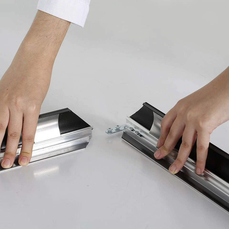 Portable Snap Poster Frame 1.77" Aluminum Front Loading Wall Mount 40x60 Black - Image 4 of 4