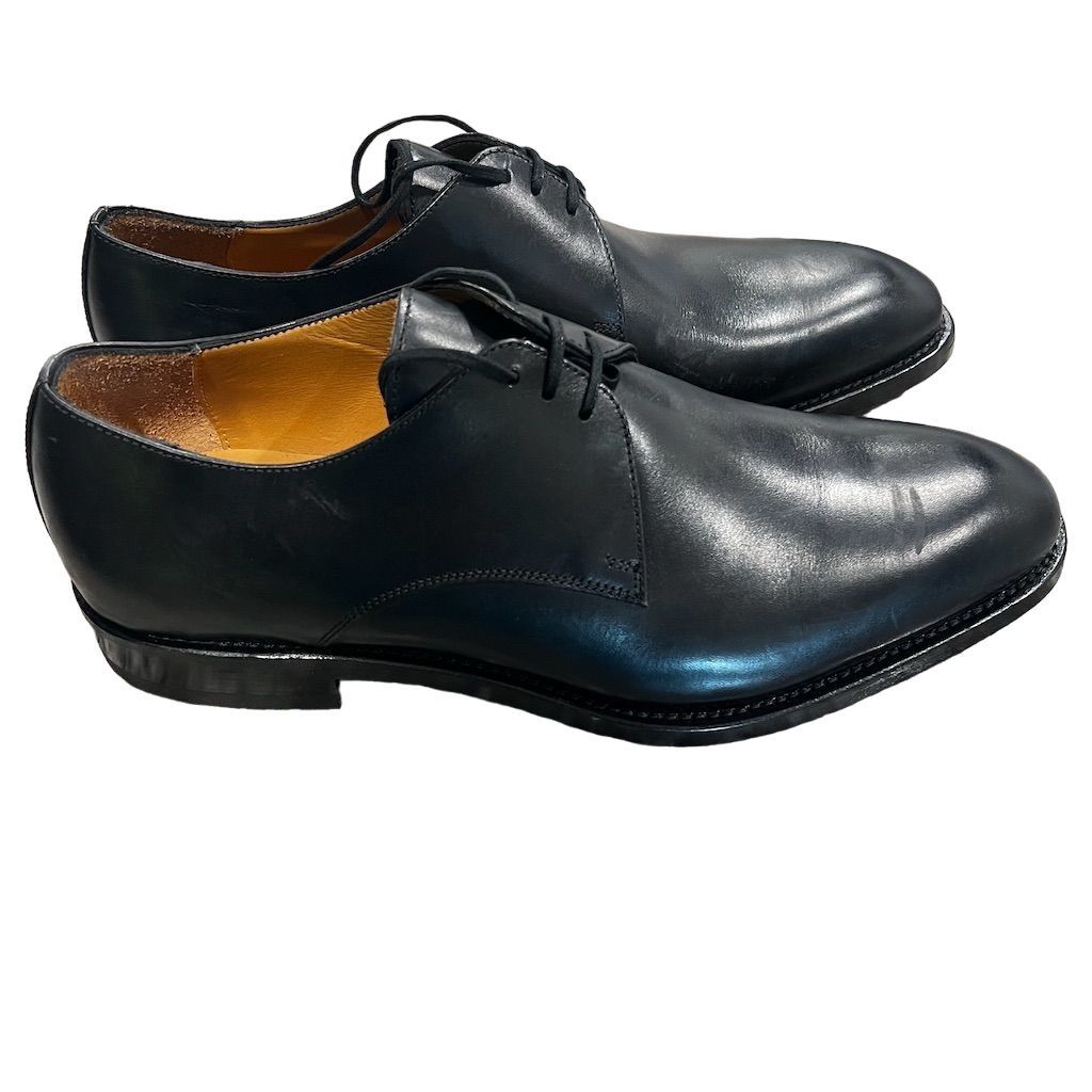Paul Stuart Black Leather Hancock Plain Toe Blucher Oxford Dress Shoes Size 7 Paul Stuart Black Leather Hancock Plain Toe Blucher Oxford  main image 2