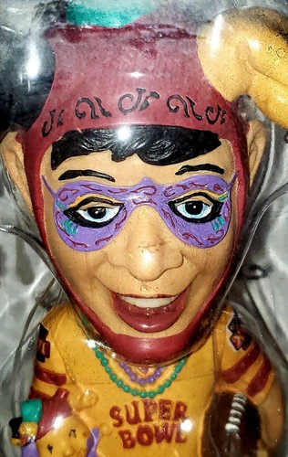 RARE Limited Edition Super Bowl XXXVI “Jester” New Orleans Mascot Bobblehead NIB - Picture 2 of 8